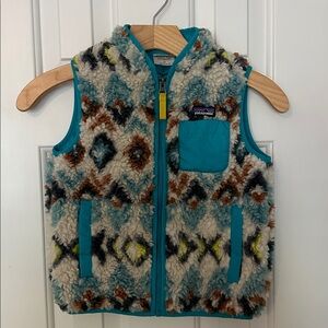 Patagonia Kids Multicolor Retro-X Fleece Vest with Pocket